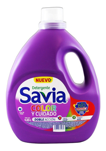 Detergente Líquido Savia Para Ropa De Color De 4.65 L