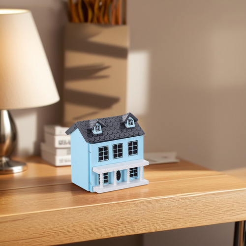Adorno De Casa Pequeña Modelo Casa Miniatura De Madera Tiny