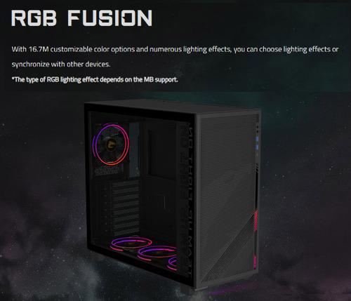 Case Gamer Gigabyte Aorus C400 Glass Rgb Atx 4fans Argb Inc