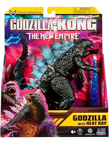 Figura Godzilla Kong New Empire Godzilla With Heat Ray 15cms