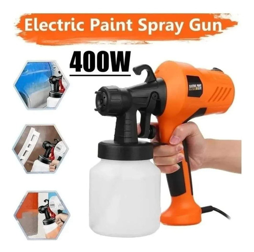 Pistola de pintura Elite Sprayer 400w 32.000 rpm Cor Laranja Escuro 110V