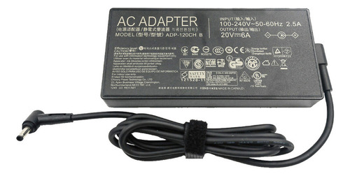 Cargador Genérico Para Laptop Asus 20v 6.0a 120w 4.5*3.0