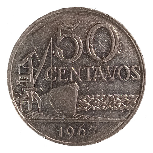 Brasil 50 Centavos 1967 Excelente Km 580a 