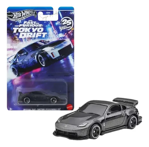 Hot Wheels Silver Nissan 350z Fast & Furious Tokyo Drift
