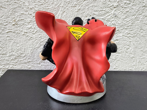 Superman Tapa Busto D Superman Vaso Six Flags Dc Comics Orig (Usado)