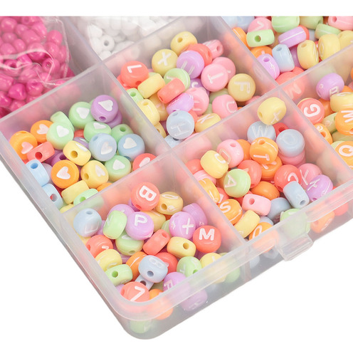 Kit Para Hacer Pulseras Diy, 2100 Unidades, Cuentas De 4 Mm