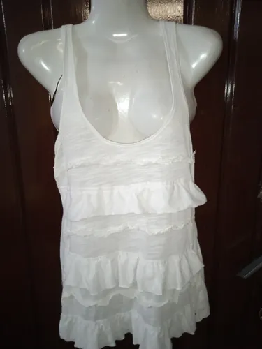comprar Musculosa Dama Talle S Uniform Con Volados Divina 