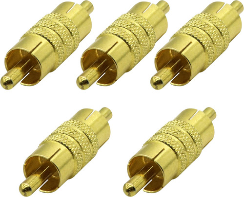 Conector Rca Macho Chapado En Oro - Acoplador Aaotokk