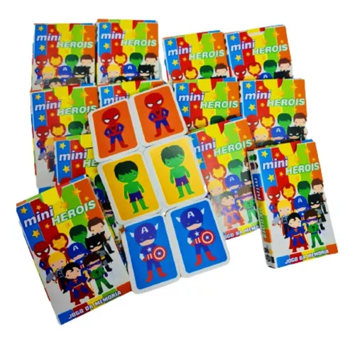 Kit 10 Jogo Da Memoria Carros Infantil Kit Festa