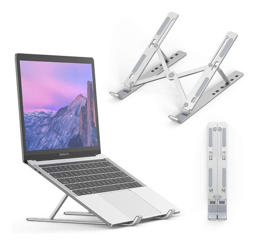 Soporte Base Notebook Aluminio Compatible Con Macbook Pro