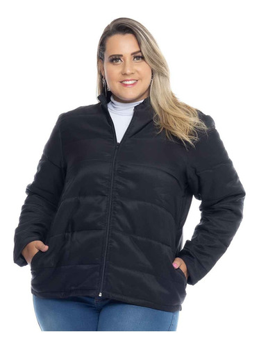 Jaqueta Puffer Feminina Plus Size Casaco Plus Quentinho