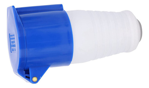 Conjunto Tomada Industrial Plug Macho 2p+t 32a Azul