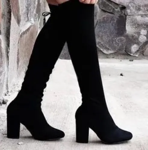 Botas largas online tacon cuadrado