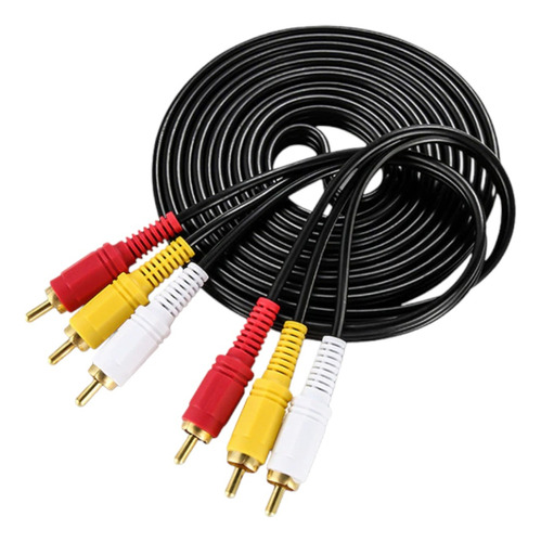 Cable Rca A Rca De 1.5mts Cable Audio Y Video Av