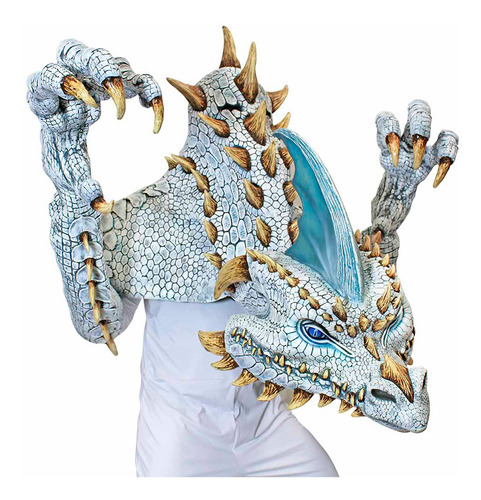 Máscara Gigante De Látex Cinder The White Dragon 20002 Color Multicolor