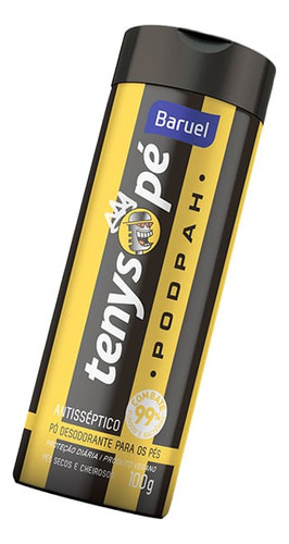 Talco Para Os Pés Tenys Pé Baruel Podpah Pó 100g Kit 3un