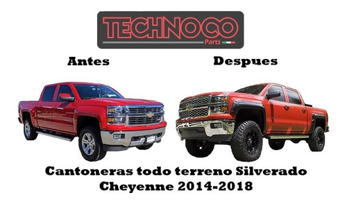 Kit Cantoneras Chevrolet Silverado Cheyenne 2014-2018 Sport