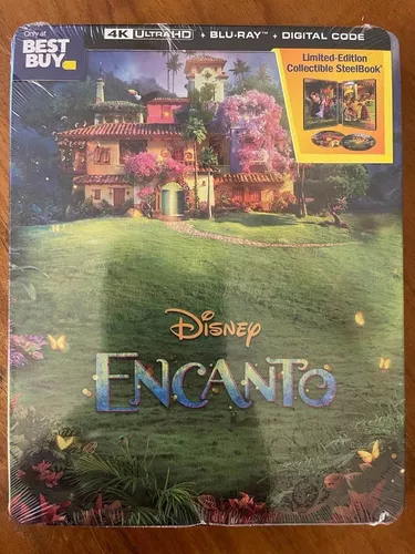4k + Bluray Steelbook Encanto - Disney - Lacrado