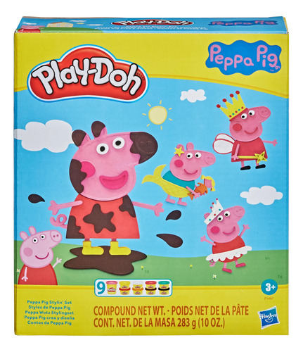 Play Doh Peppa Pig Crea Y Diseña + 9 Potes Masita