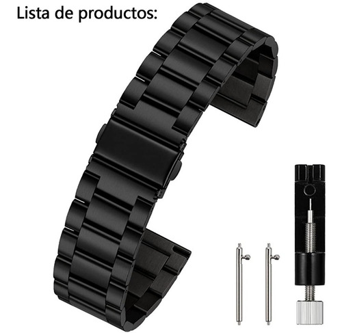 Imagen 10 de 10 de Correa De Acero Inoxidable Para Huawei Watch Gt/gt2 22/20mm
