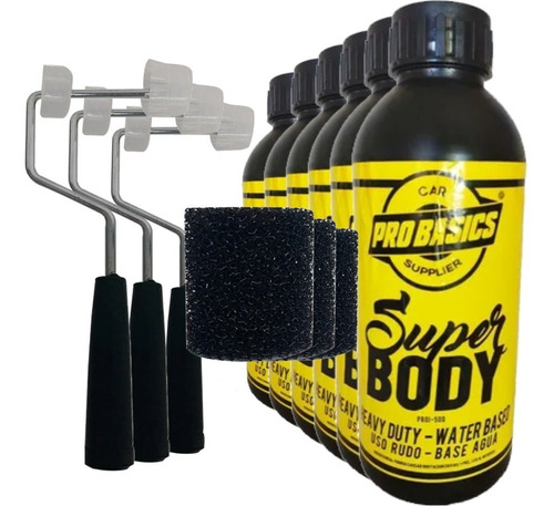 6 Super Body Negro + 3 Manerales + 3 Rodillos +envio Gratis