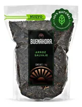 Comprar Arroz Salvaje Negro BUENAHORA 1Kg – Zizania Natural Sin Gluten Rica en Fibra Proteína y Antioxidantes Ideal para Ensaladas con Pollo Verduras Setas y Recetas Saludables – Black Wild Rice