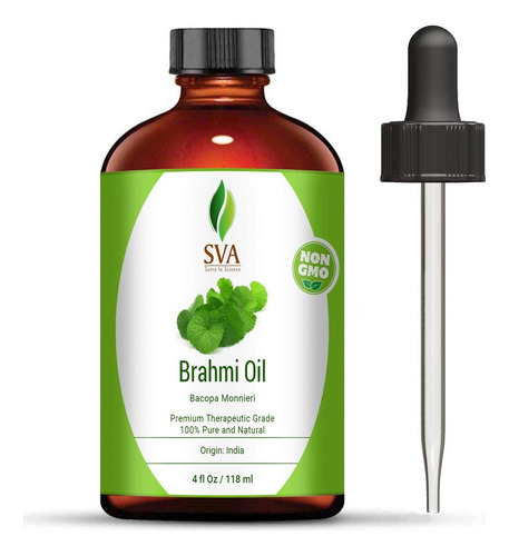 Sva Organics Brahmi Aceite Puro Bacopa Monnieri Prensado En