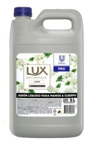 Combo 2 Jabones Liq Para Manos Y Cuerpo Lux 5l Frag Jazmin