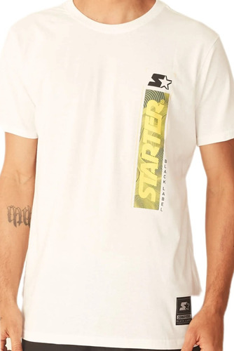 Camiseta Starter Estampada Off White/ Amarelo Ref T752a 
