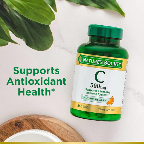 Vitamina C de Natures Bounty, 500 mg, 250 cápsulas