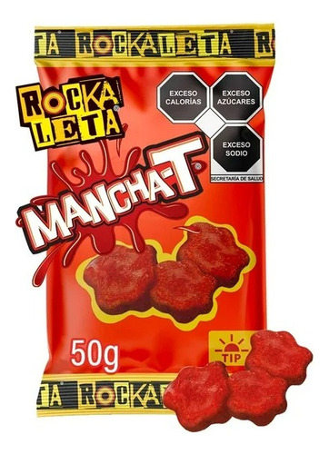 8 Pza Dulce Gomitas Sonric's Rockaleta Mancha-t Sabor Piña