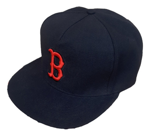 Gorra B Boston Visera Plana Bordada Snapback Mujer Hombre