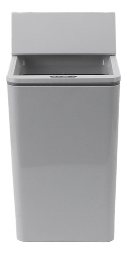 Cubo De Basura Gris Con Apertura Automática, Sensor De Escri