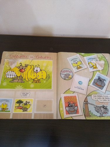 Album Gaturro Incompleto Panini La Nacion Garfield (Usado)