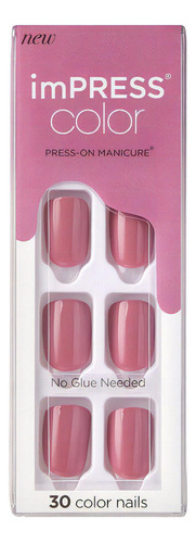 Uñas Autoadhesivas Kiss Impress Color Petal Pink