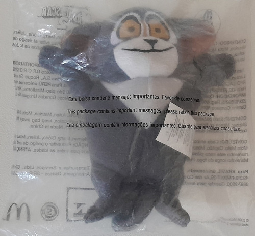 Muñeco Maurice Coleccion  Madagascar 2 Mcdonalds 2008 Bolsa 