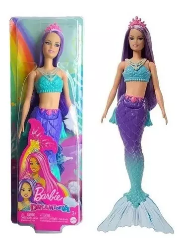 Boneca Articulada - Barbie Dreamtopia - Sereia com Luzes