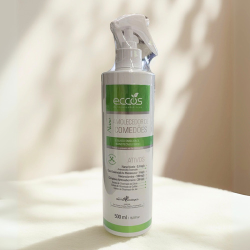 Kit 2 Emolientes Líquido 500ml Eccos Para Limpeza Profunda