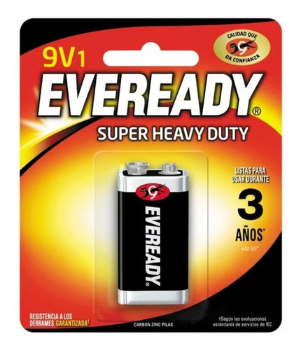 Eveready Bateria Nueve Volt -  Extra Duracion