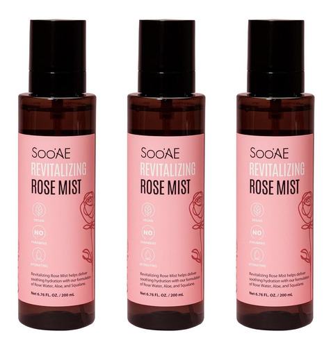 Soo'ae Roco Revitalizante De Rosas, Espray Hidratante Facial