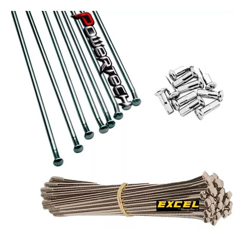 Kit Rayos Trasero 18  Excel Ktm Xc Exc Xcw Sx - Powertech