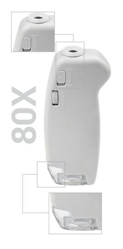 Imagen 4 de 8 de Lupa Hokenn Mg810081-2b 80x Foco Regulable Luz De Led