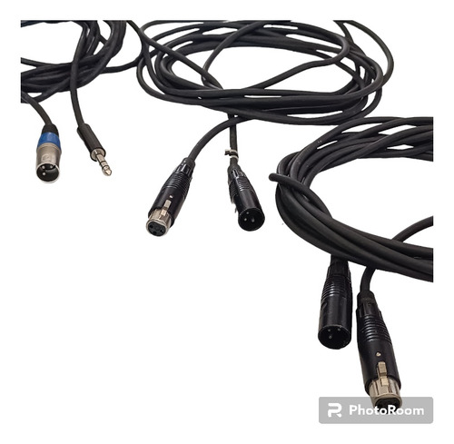 Cables De Cornetas Conectores Canon De Sonido Profesional 