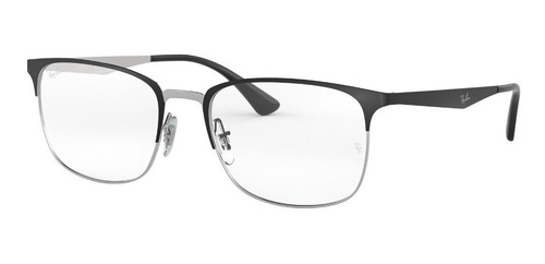 Armazón Anteojo Marco Ray Ban Rb6421-52 Color Negro - Plateado