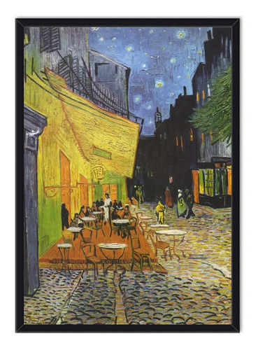 Cuadro Decorativo Terraza De Café Por La Noche Van Gogh 