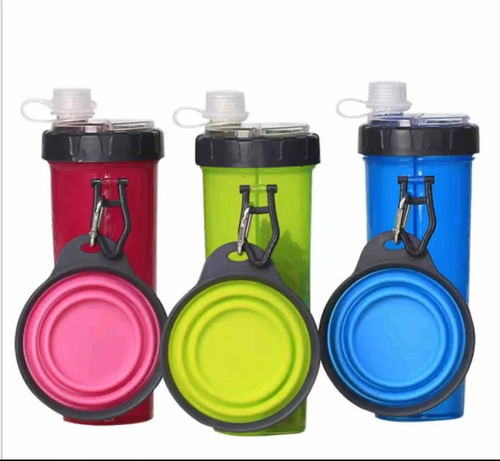 Botella De Agua De Viaje 2 En 1 Para Mascotas Al Aire Libre