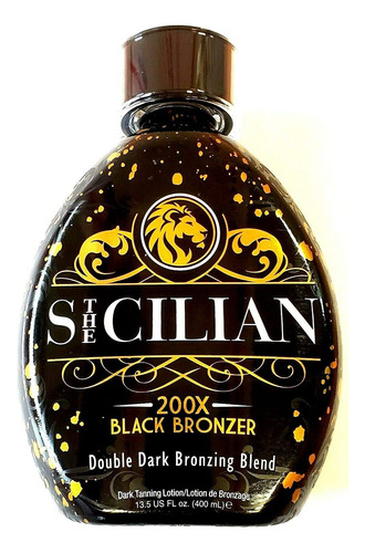 The Sicilian 200x Loción Bronceadora Negra Oscura  Mejo.