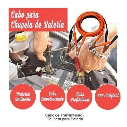 Cabo De Transmissão De Carga 2.5m 220000 Belfix