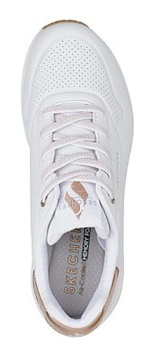 Tenis Skechers Uno Deportivo Memory Comodo Blanco 155196
