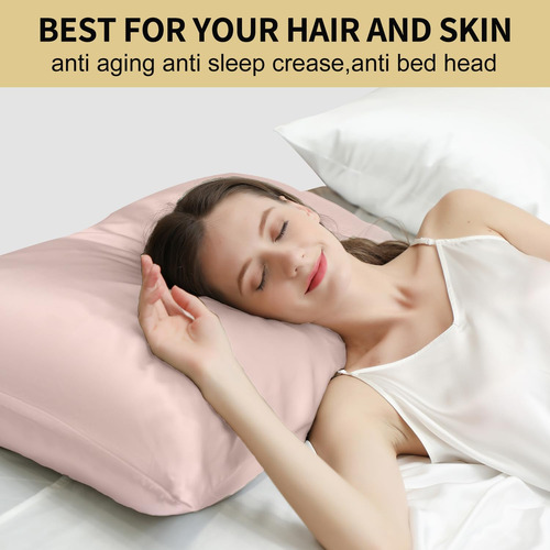 Funda De Almohada Zimasilk 100% Seda De Morera Para Cabello